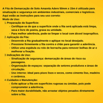 FITA DEMARCAÇÃO DE SOLO 50 X 15 AMARELA ADERE