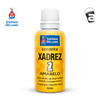 CORANTE LIQUIDO XADREZ PARA TINTAS ACRILICAS AMARELO 50ML