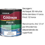 TINTA ACRILICA PISO PREMIUM AMARELO DEMARCAÇÃO 3,6LT CONSTRUIR