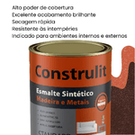 CONSTRULIT ESM. SINT. A B STANDARD VERMELHO CHASSIS 900ML