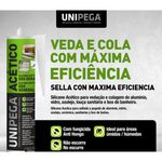 UNIPEGA SILICONE ACETICO PROF INCOLOR CARTUCHO 280ML