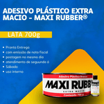 ADESIVO PLÁSTICO BRANCO MAXI RUBBER 700GR C/ CATALISADOR 9GR