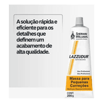 KIT MASSA ACRILICA 200GR + LIXA SECO 150