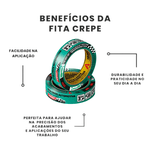 KIT LAZZUDUR PRETO NINJA + VERNIZ POLIURETANO + FITA CREPE