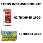 KIT THINNER 2900 900ML + ESTOPA 400GR