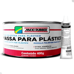 KIT MASSA POLIESTER PARA PLÁSTICO + ESPATULA