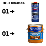 KIT VERNIZ MARITIMO BRILHANTE 3,6LT + THINNER 9800 900ML