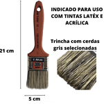 KIT VERNIZ MARITIMO BRILHANTE + THINNER 9800 + ROLO + THINCHA