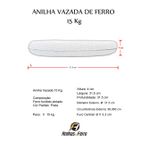 Anilha Pintada 15 Kg