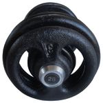 Dumbbell Pintado Com Pegada Emborrachada 28 Kg