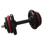 Kit Musculação Emborrachado - 14 Kg