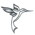 Pingente Joia Tatuada Beija-Flor Prata