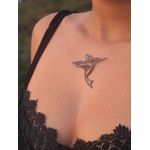 Pingente Joia Tatuada Beija-Flor Prata