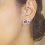 Brinco Chakra frontal de topázio london