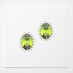 Brinco oval Chakra cardíaco