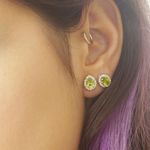 Brinco oval Chakra cardíaco