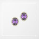 Brinco oval Chakra coronário