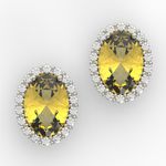 Brinco oval Chakra plexo solar