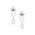 Brinco Coração com Briolet