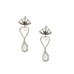 Brinco Coração com Briolet