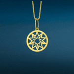 Pingente Estrela de 10 pontas em ouro