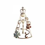 Pingente Nossa Senhora da Aparecida Naif em Prata