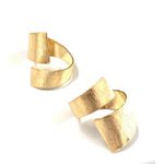 Anel Espiral Banhada a Ouro 18k