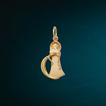 Pingente Mini Desatadora de Nós Ouro com Brilhante