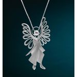 Pingente São Miguel Arcanjo Grande em Prata 