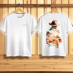 CAMISETA ANTIGUS COWBOY 01 COTTON BRANCA