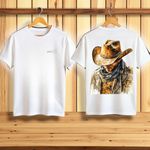 CAMISETA ANTIGUS COWBOY 04 COTTON BRANCA