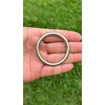 ARGOLA SERRILHADA 57MM BRANCA ZAMAC PREMIUM