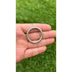 ARGOLA SERRILHADA 40MM BRANCA ZAMAC PREMIUM