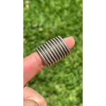 1 ARGOLA COQUERINHO 27MM BRANCA ZAMAC