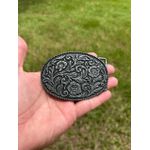 FIVELA COUNTRY FLORAL OVAL PRATA VELHA