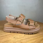 Papete Feminina Modare Caramelo com Fivelas