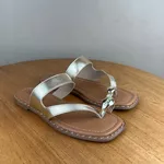 Rasteirinha Beira Rio Metalizada Prata e Dourada – Conforto e Estilo