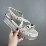 Papete Feminina Ramarim Off White com Plataforma