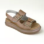 Papete Feminina Modare Caramelo com Fivelas