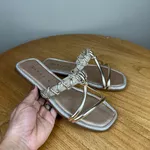 Rasteirinha Feminina Ramarim Dourada