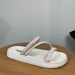 Papete Feminina Moleca Branca com Brilho