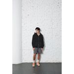 ZIPPED HOODIE - STONED BLACK