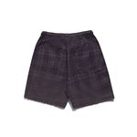 TWILL SHORTS - CHECKED BROWN