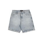 STRAIGHT DENIM SHORTS - BLUE SKY