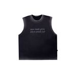REFLECTION TANK TOP - STONED BLACK