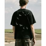 FREE BIRDS T-SHIRT - STONED BLACK