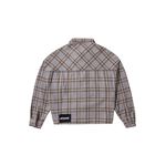 CHECK ZIP SHIRT - GRAY 