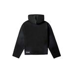TRIM ZIPPED HOODIE - STONED BLACK