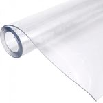 Plástico Transparente PVC Cristal 0.2mm 1m com Papel Cipa