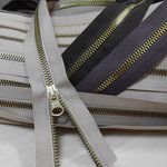ziper Vislon Bag ZAP Nº 05 Bege e Ouro